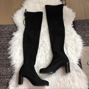 Stuart Weitzman Over the knee boots black Suede